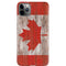 Canadian Flag Dark Wood iPhone 11 Pro Max Lite Case